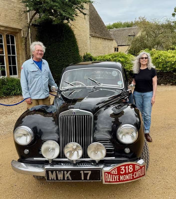 Jim Pohl and Joyce Mordenti from California with their 1952 Sunbeam Talbot 90