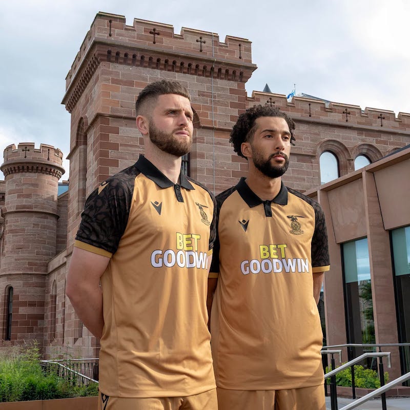 ICTFC players in new away kit