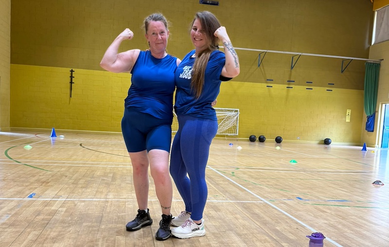 Miranda Wylie and Jennifer Bowey - Hyrox at Black Isle Leisure Centre