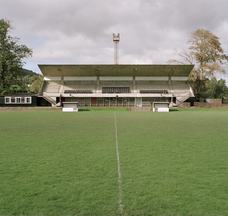 The category A listed stand at Gala Fairydean, designed by architect Peter Womersley